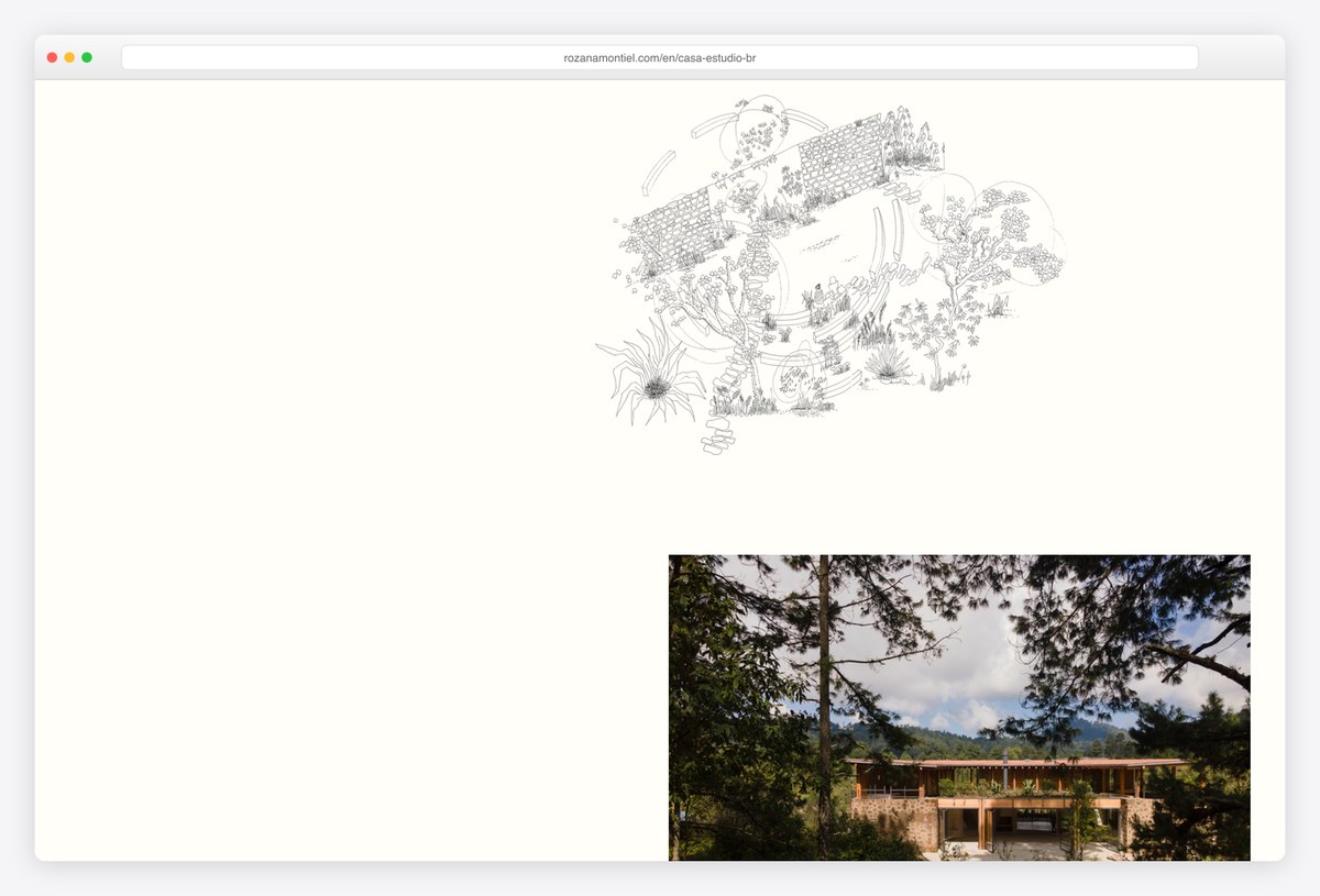 Rozana Montiel's Casa Estudio project page with credits
