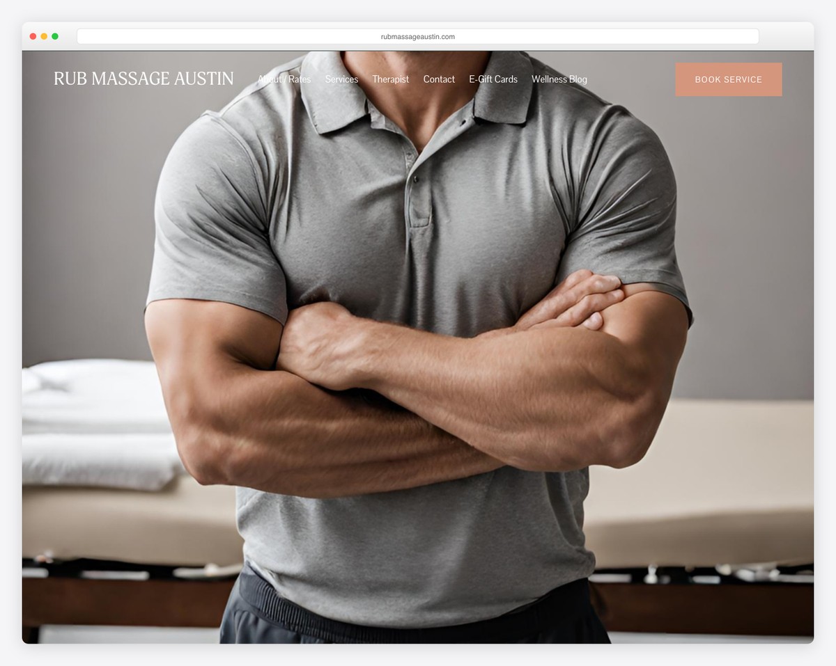 Rub Massage Austin website