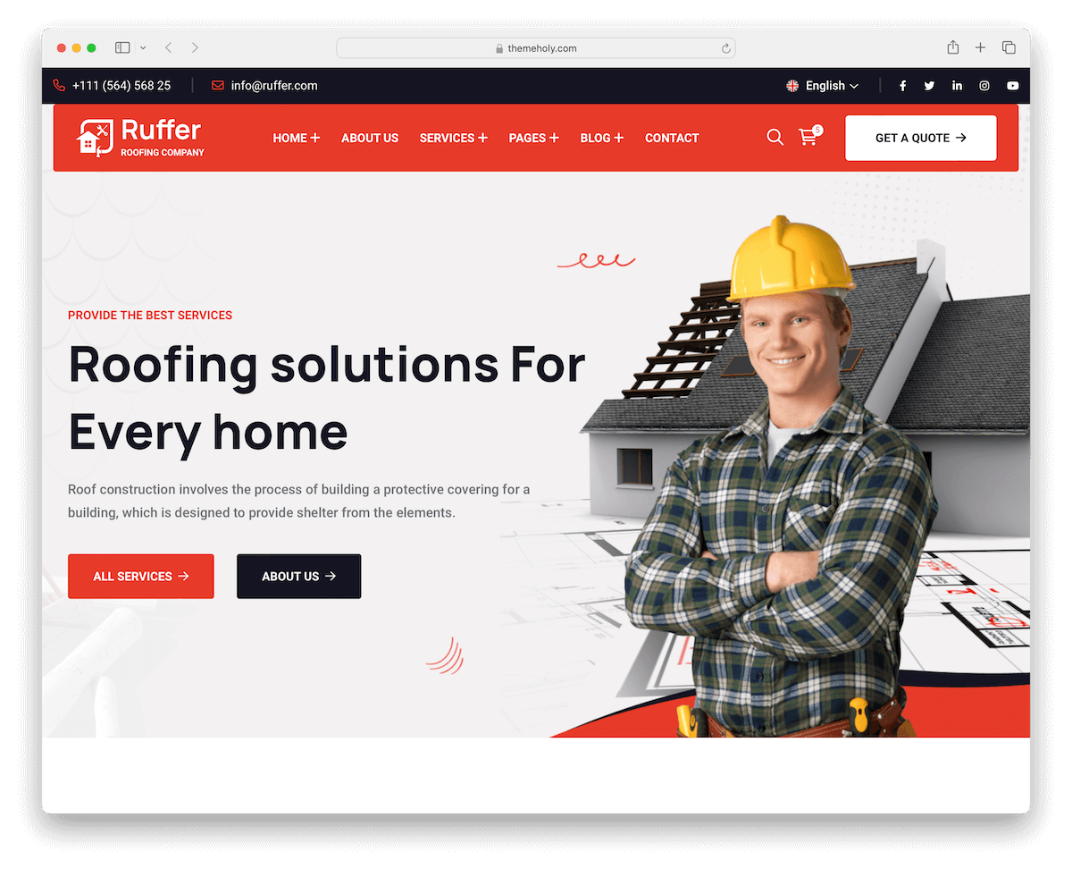 ruffer handyman website template