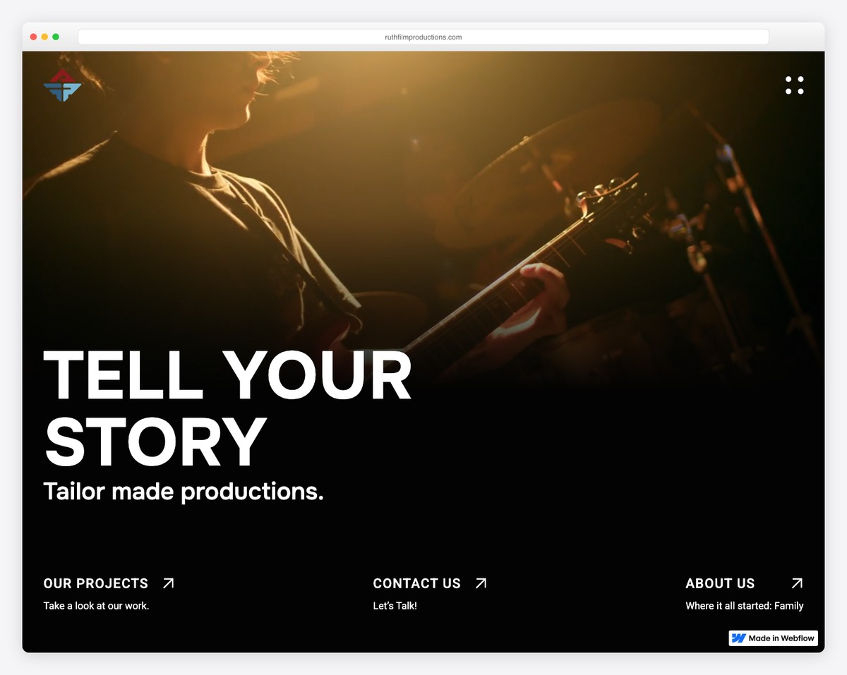 ruth film productions website example