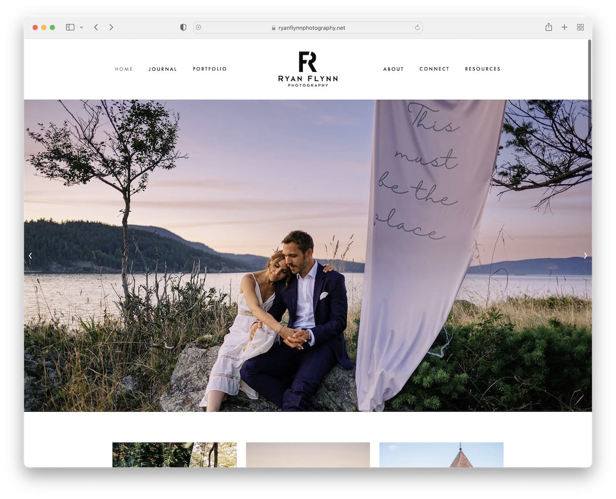 ryan flynn wedding website