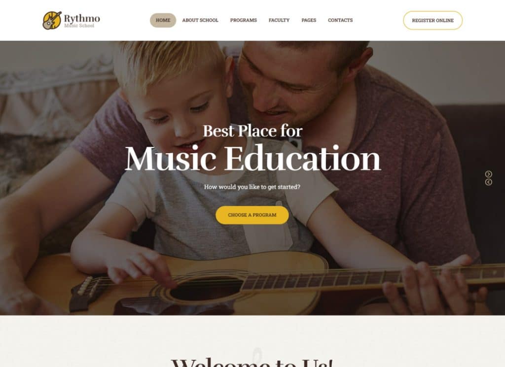 Rythmo - Arts & Music School WordPress Theme