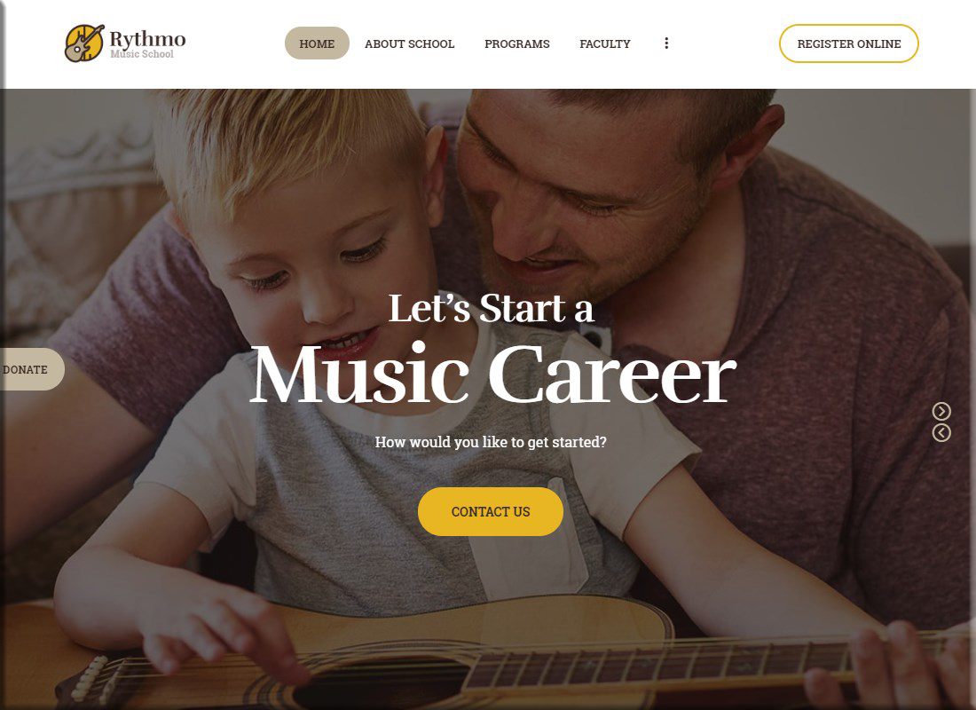Rythmo | Music School WordPress Theme