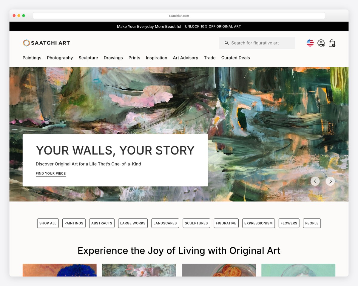 Saatchi Art online gallery