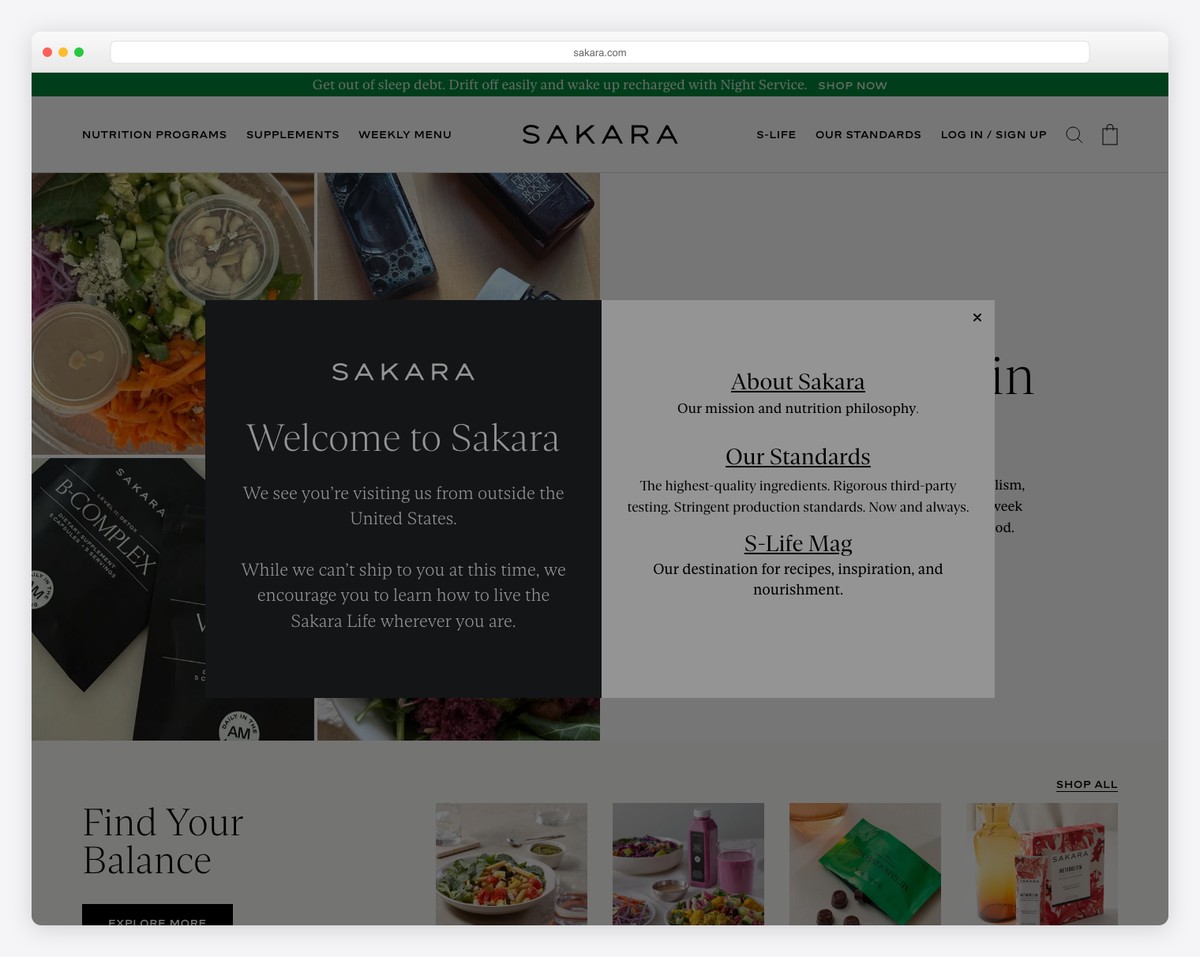 sakara food website