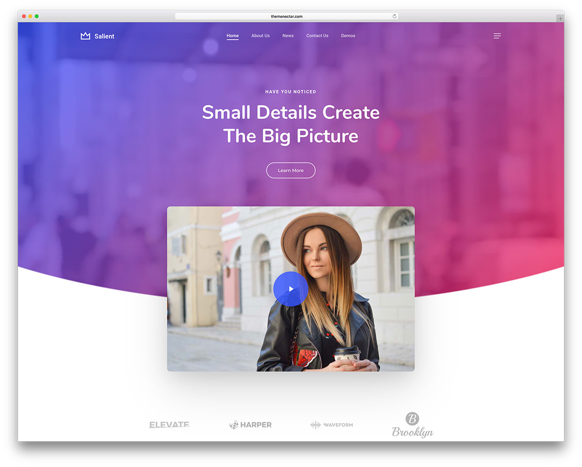 30+ Awesome Flat Design WordPress Themes 2021 - Colorlib 5