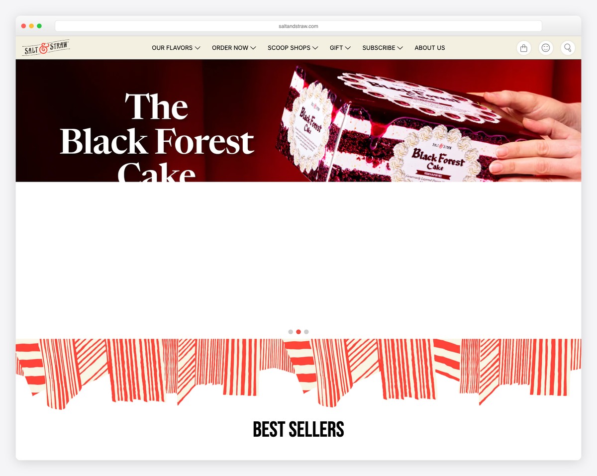 Salt & Straw ice cream website