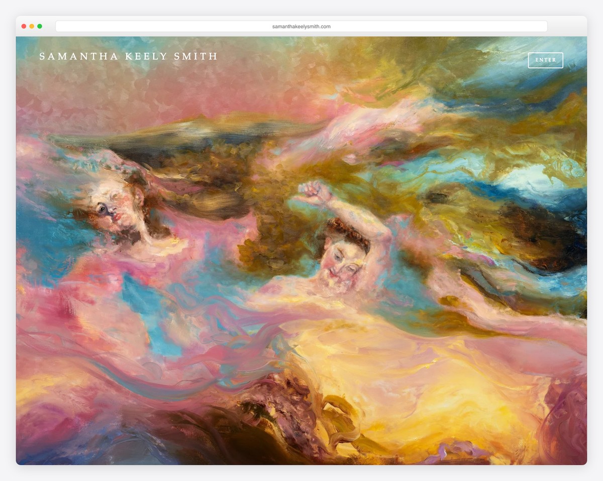 samantha keely smith art portfolio website