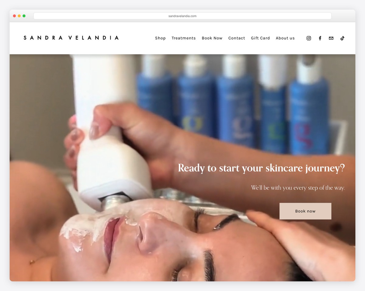 sandra velandia website example