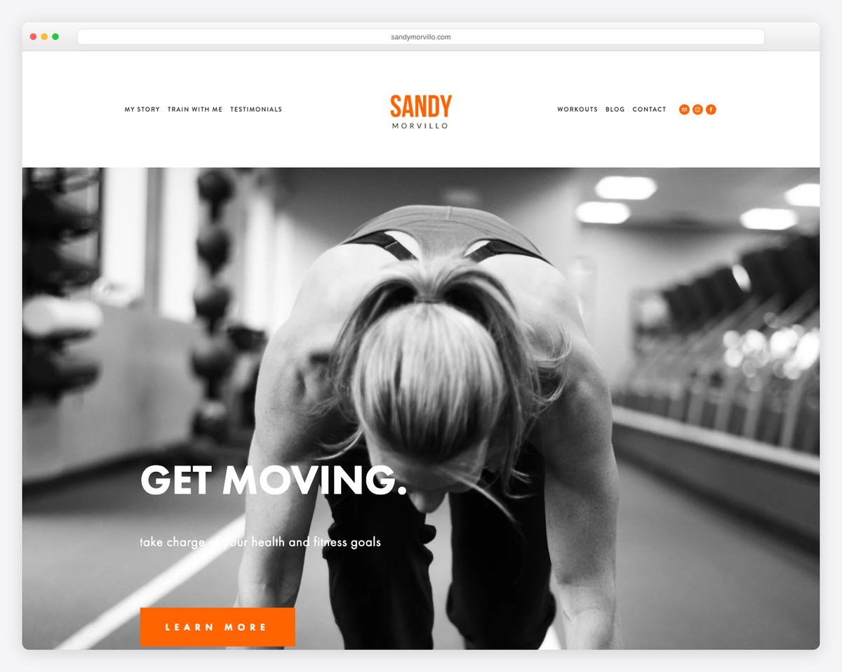 sandy morvillo website example