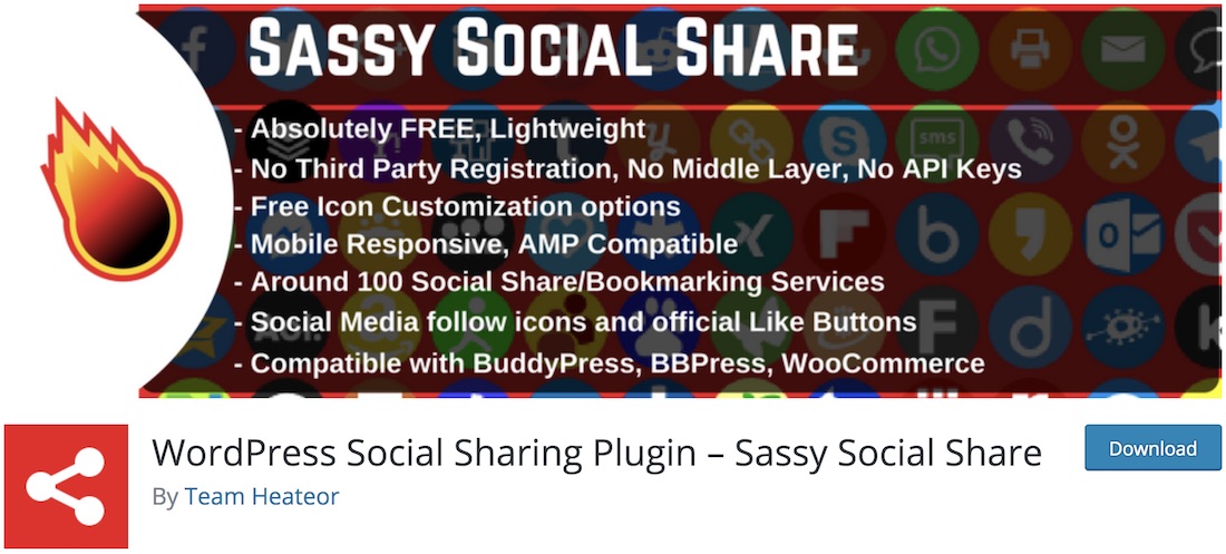 sassy social share wordpress plugin