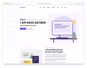 Satner website template