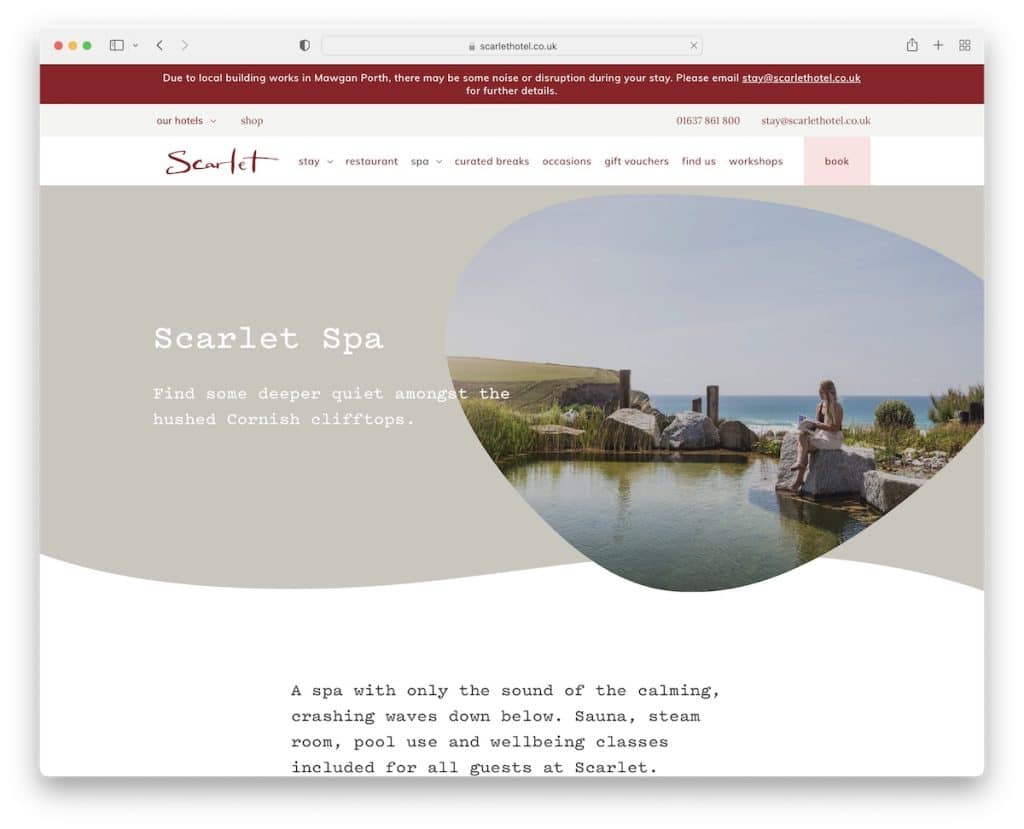 scarlet spa website