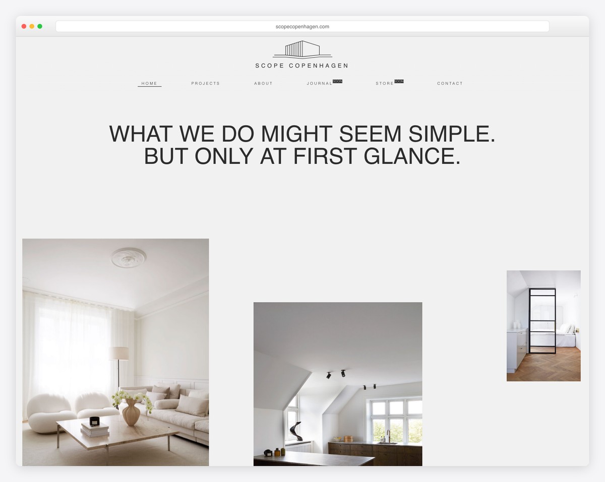scope copenhagen clean website example