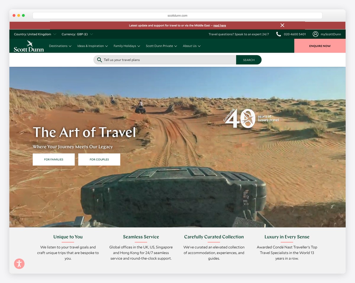 scott dunn website example