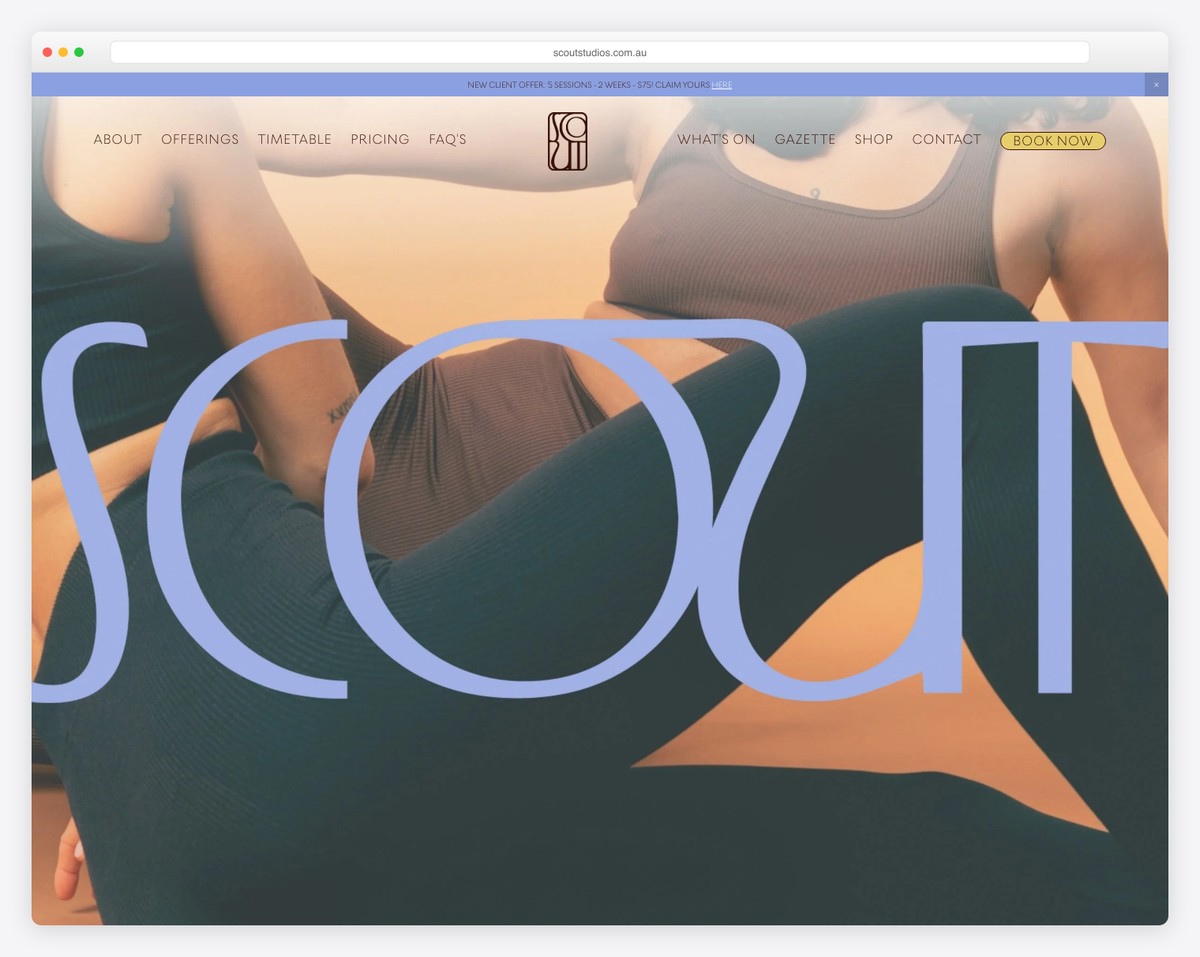 scout studios pilates website australia