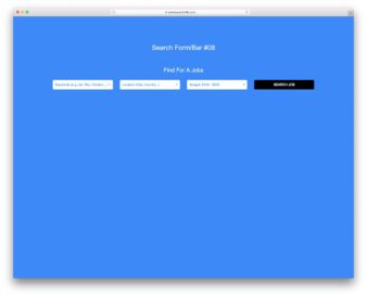 Search Form/Bar V08 UI snippet
