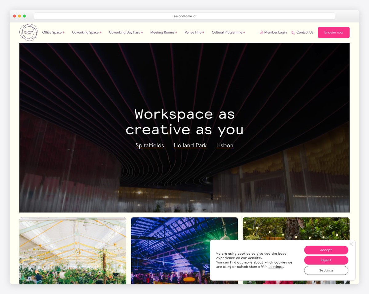 second home website example