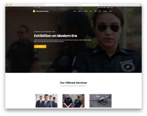Security website template