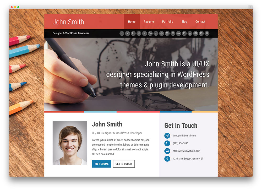 30 Best vCard WordPress Themes 2022 For Your Online Resume 