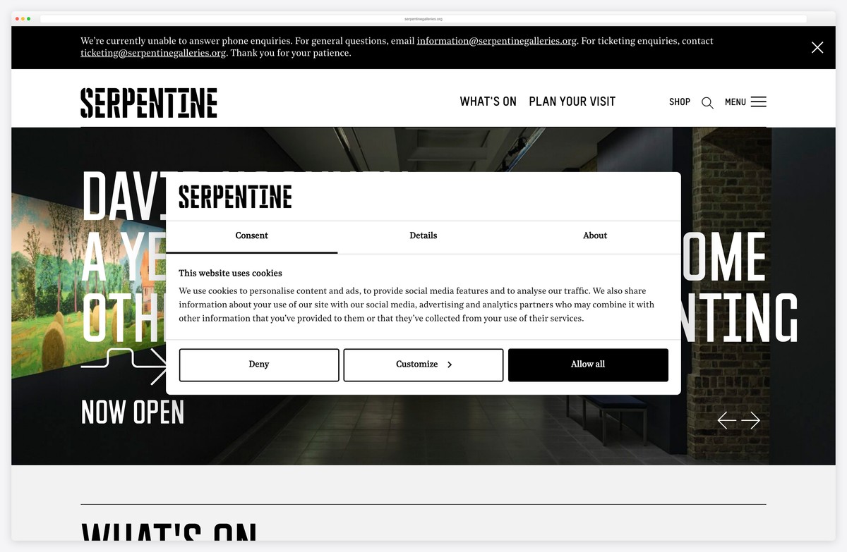 serpentine galleries london museum website example