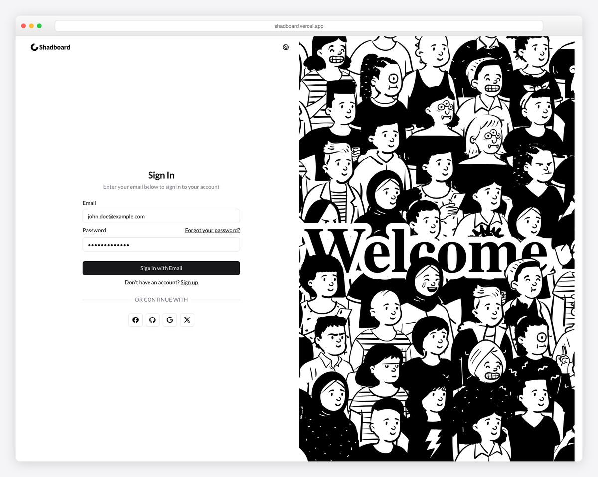 Shadboard - Free Next.js shadcn/ui Admin Dashboard