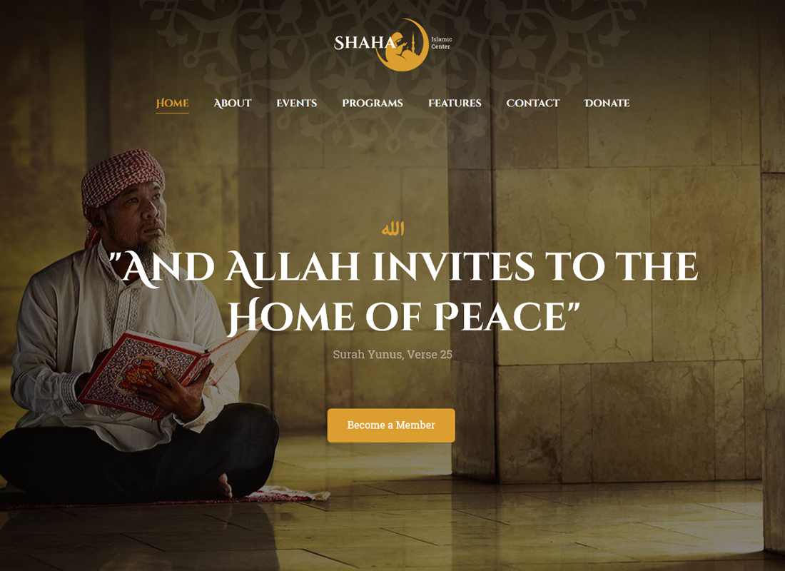 Shaha - Islamic Centre WordPress Theme + RTL