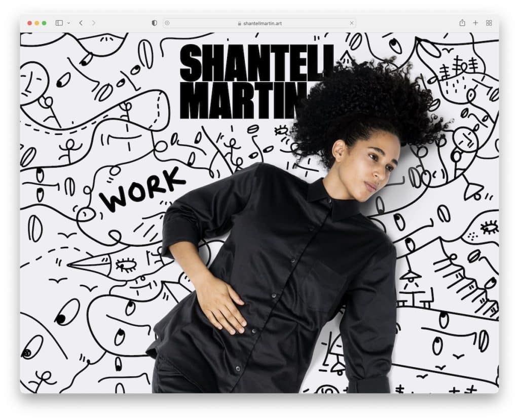 shantell martin art portfolio website