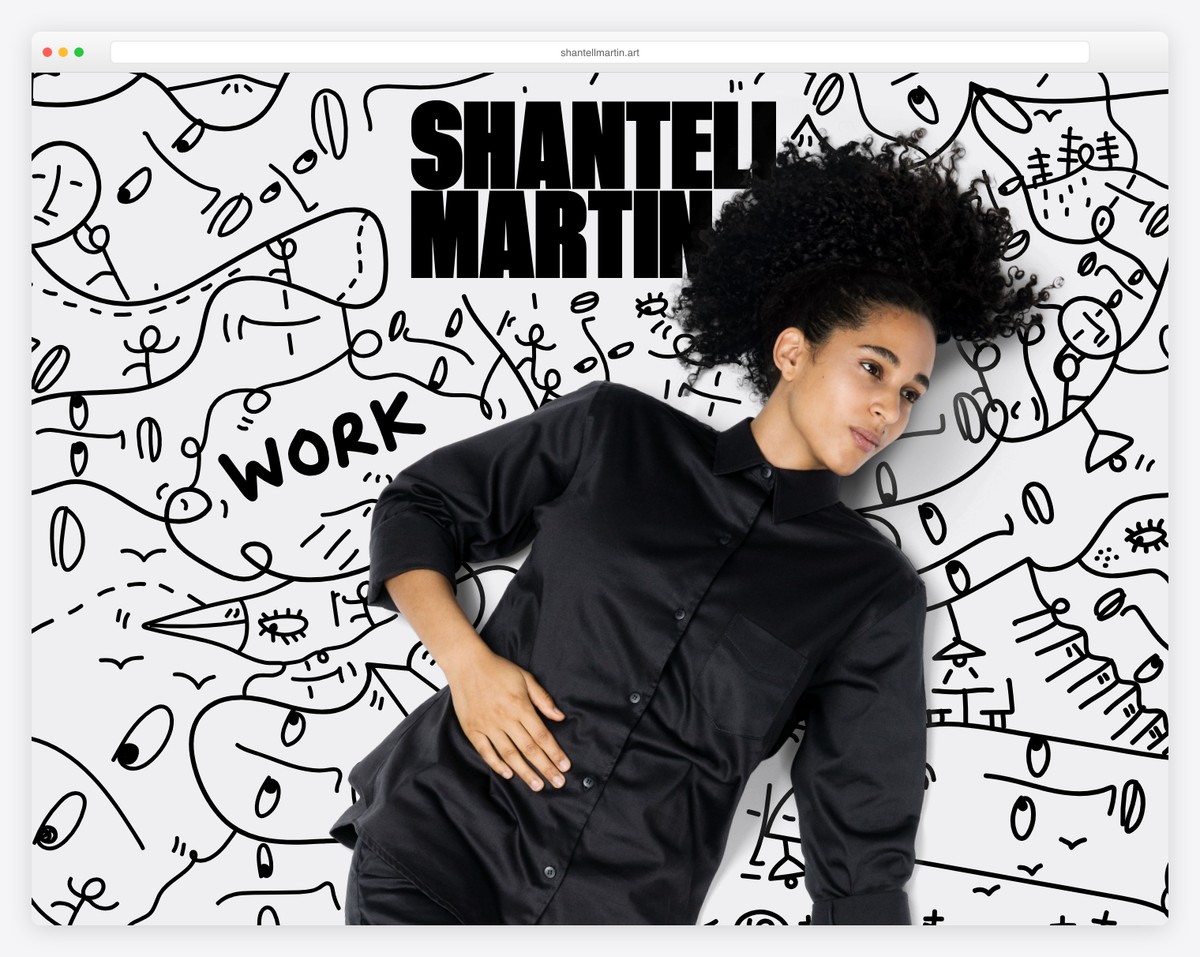 shantell martin art portfolio website