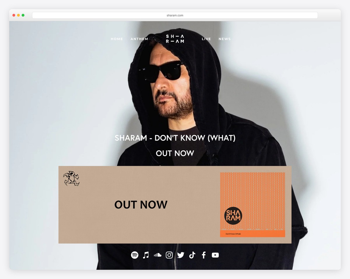 sharam dj website