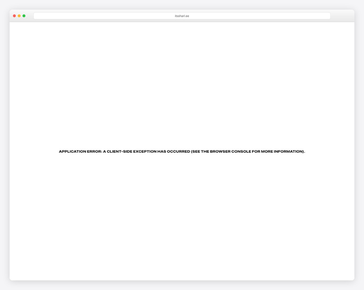 sharlee developer portfolio