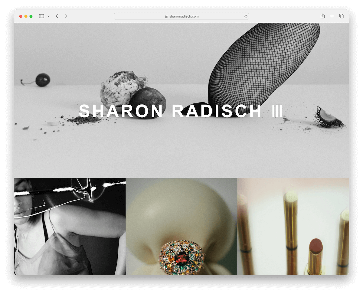 sharon radisch wix portfolio example