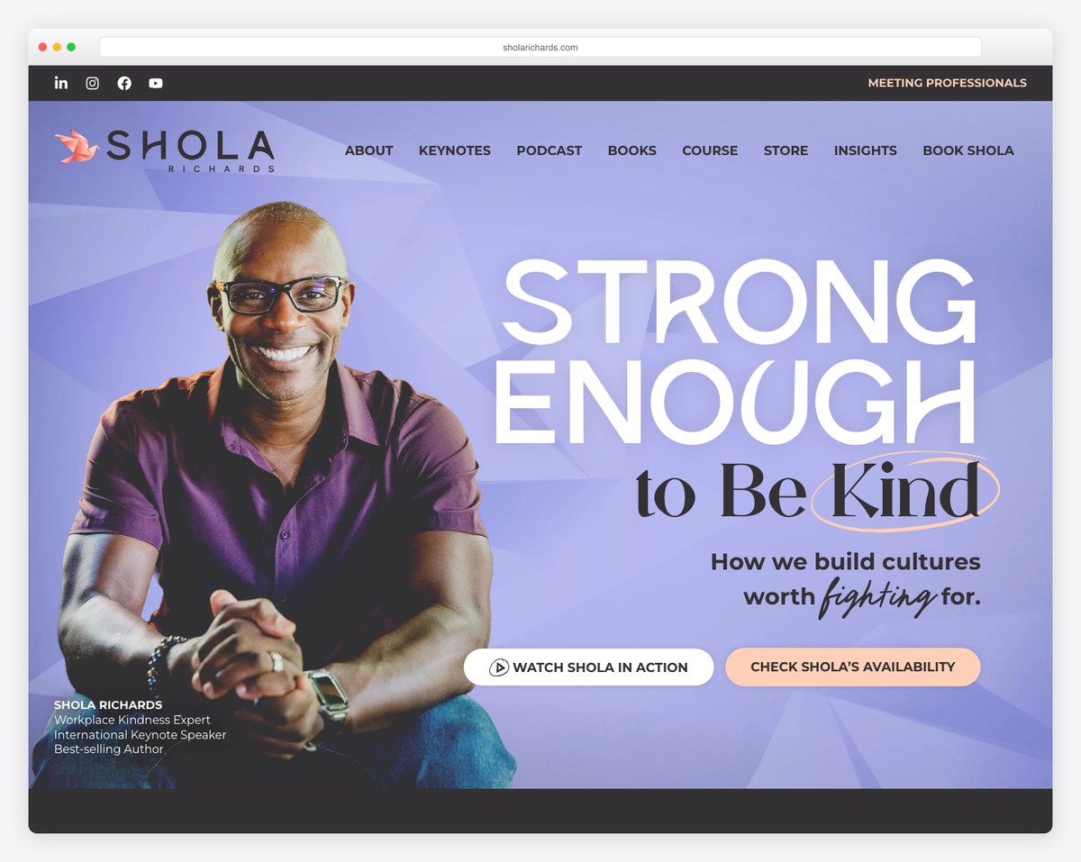 shola richards public speaker website