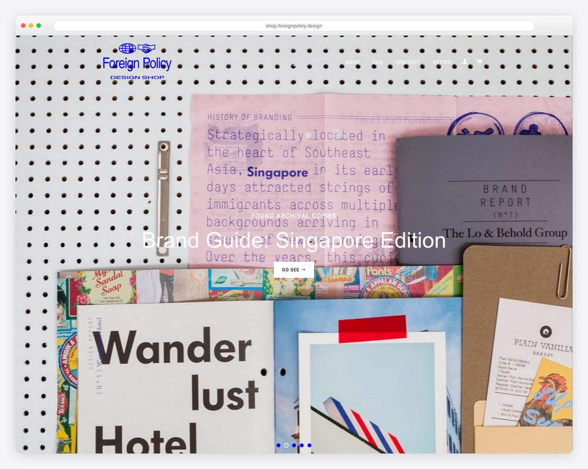 foreign policy design website example