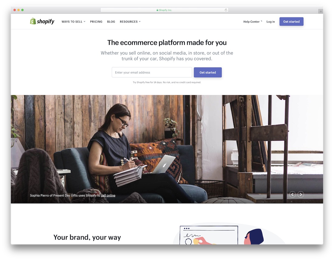 shopify online store builder