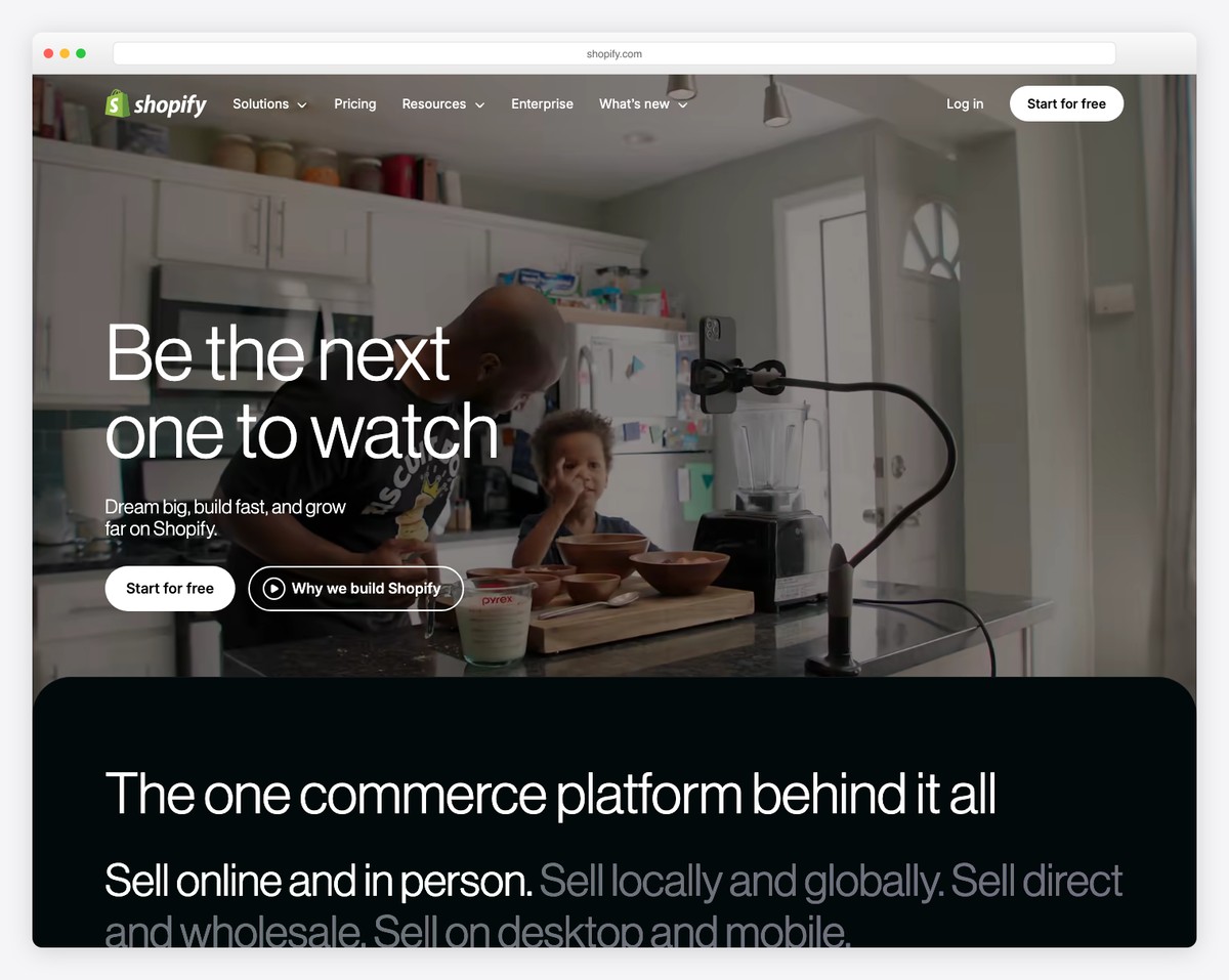 Shopify ecommerce platform for selling photography prints and digital products