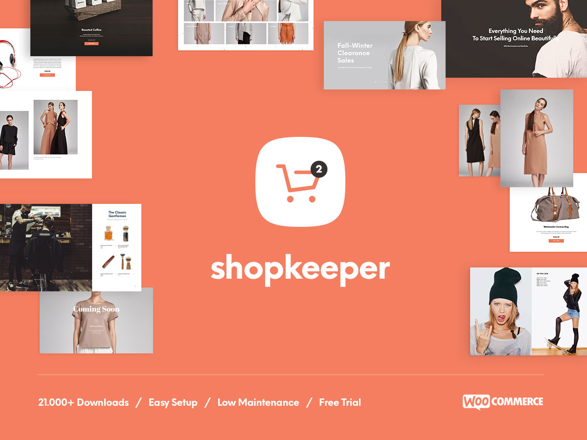 shopkeeper - flat design ecommerce theme