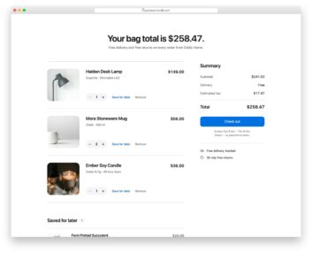Shopping Cart V02 free HTML and CSS snippet by Colorlib