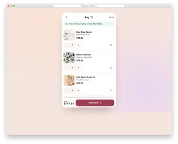 Shopping Cart V04 free HTML and CSS snippet by Colorlib