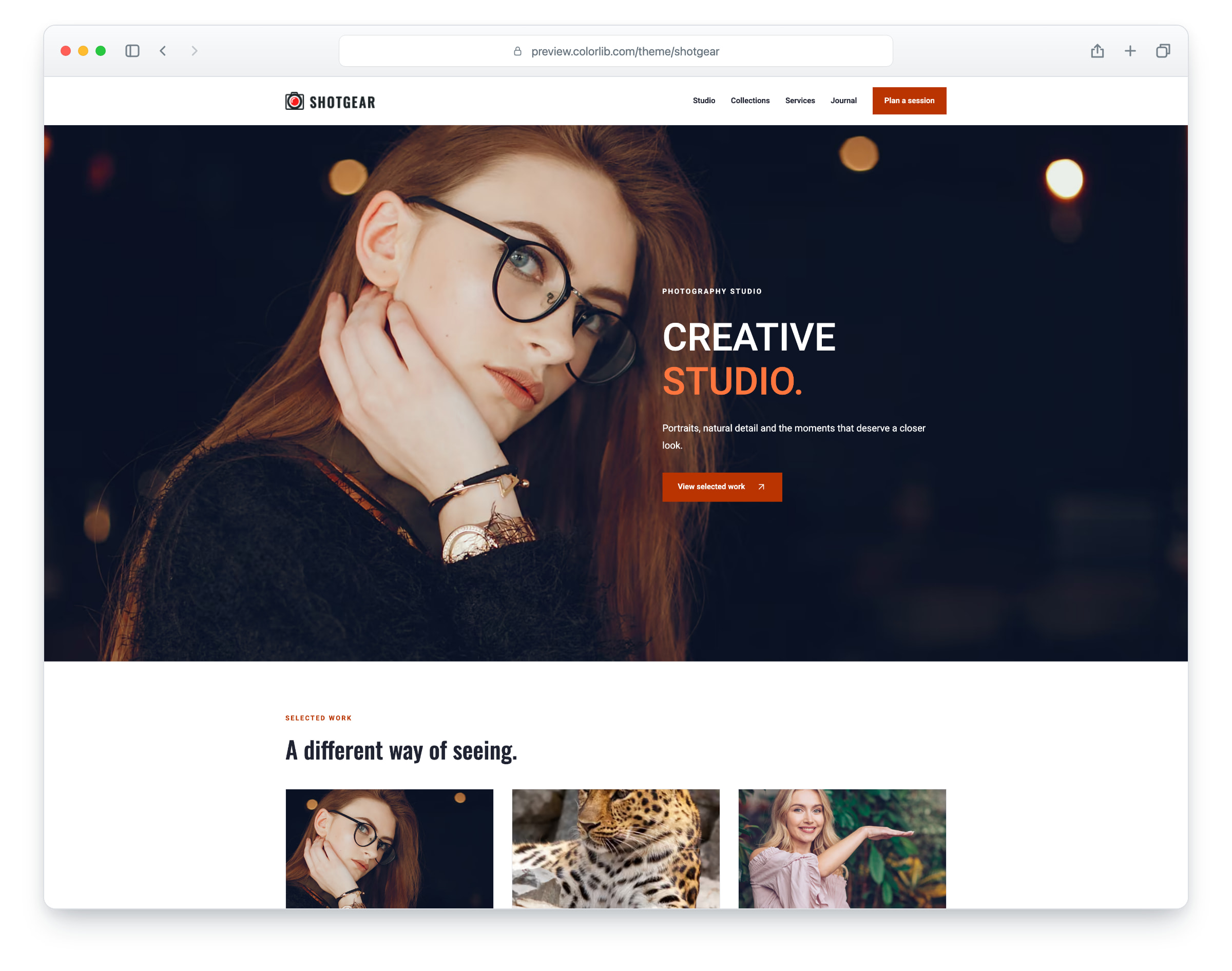 Shotgear website template