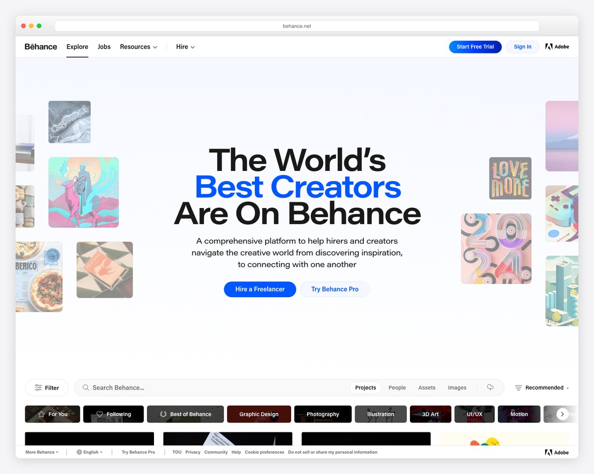 behance screenshot