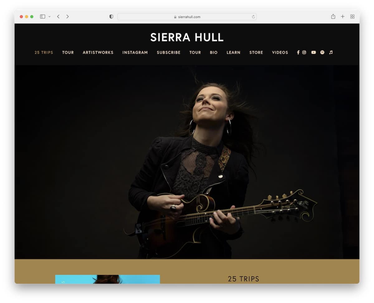 sierra hull musician website