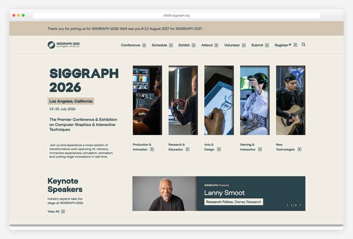 SIGGRAPH conference website