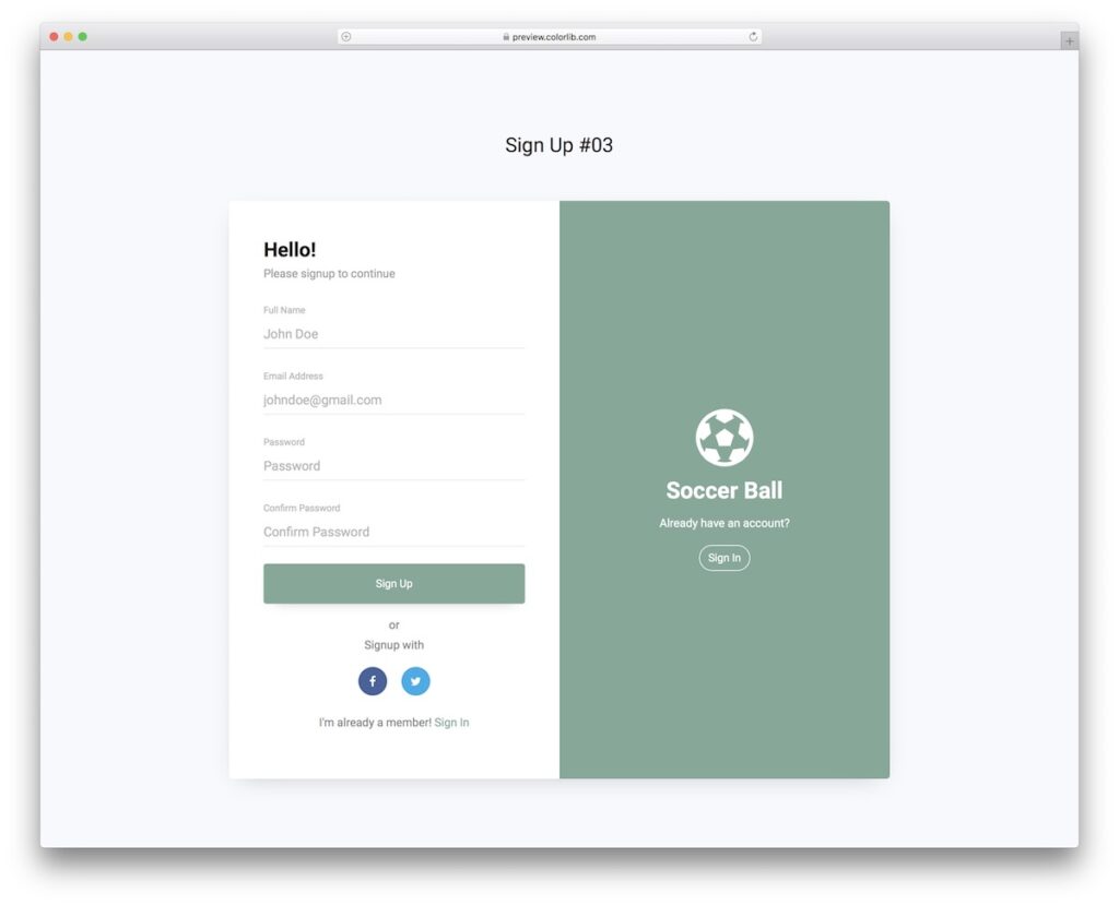 30 Best Free Signup Form Templates Website Templates 2026 - Colorlib