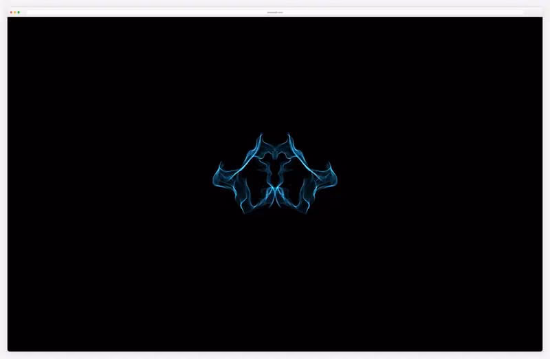 Silk: a glowing symmetrical pattern drawn with the mouse