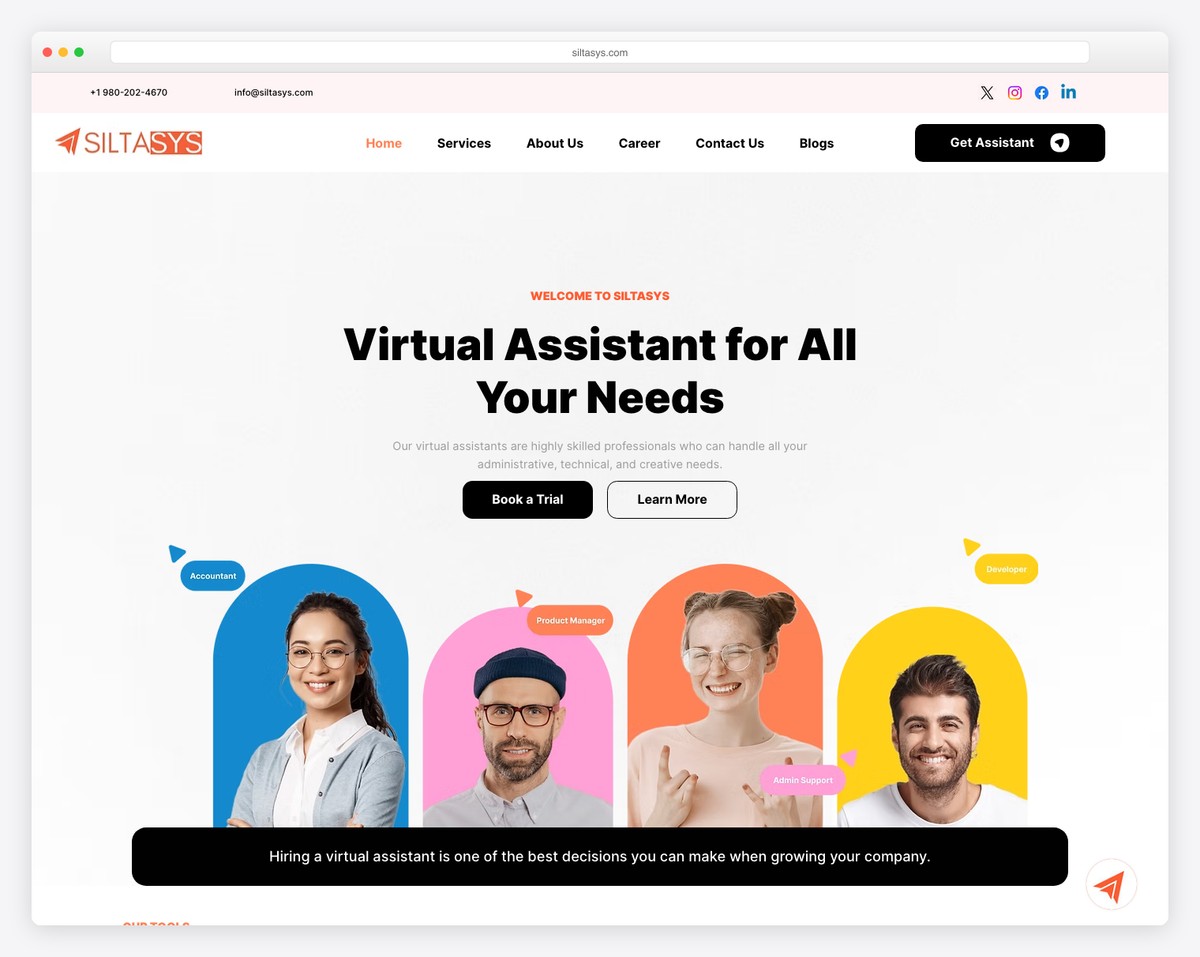 siltasys website example