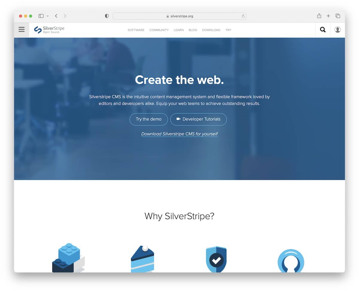 silverstripe open source website builder