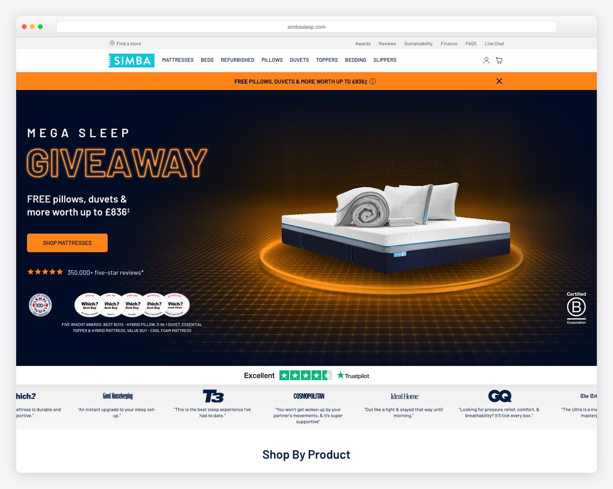 simba shopify website