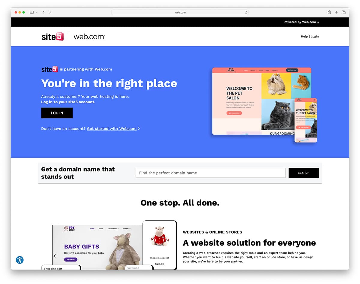 Site5 by web.com - affordable website hosting for any CMS