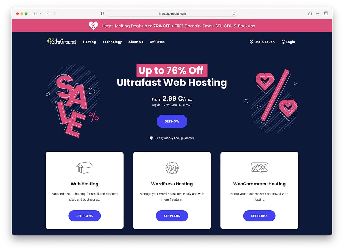 Siteground - affordable multiple domain host